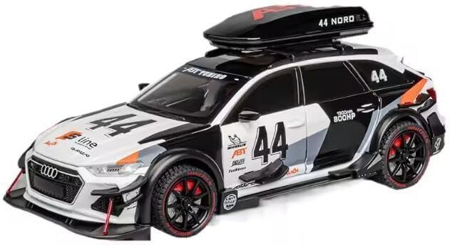 Racing Sport Wagon Die-Cast Metal Model Car with Roof Cargo Box-image-42