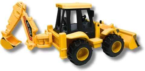 Bulldozer Construction Vehicle Toy Friction Powered JCB Toy with Movable Parts-image-31