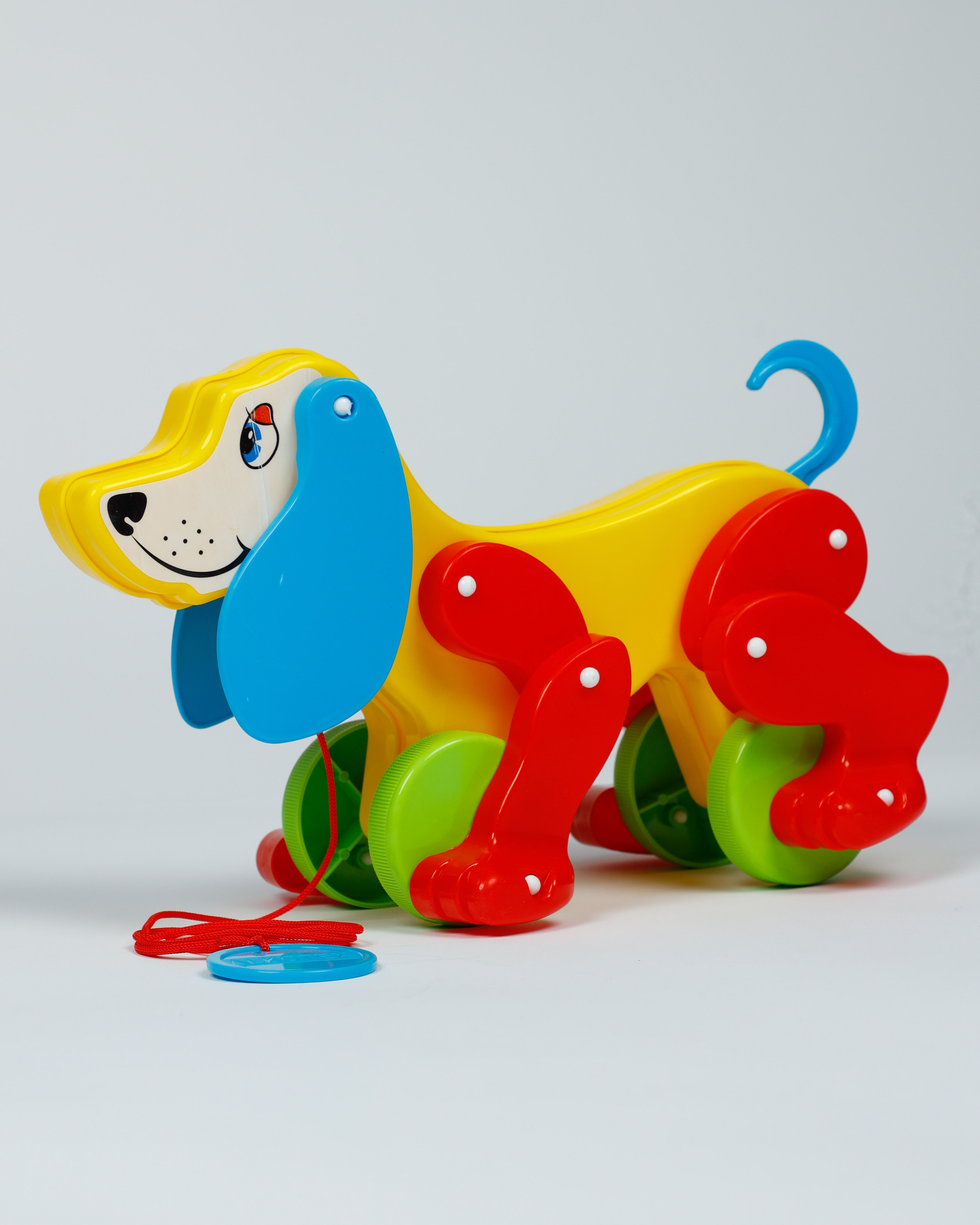 uatoys Daisy Dog Pull Along Toy for Toddlers with Smooth Rolling Wheels-picture-32