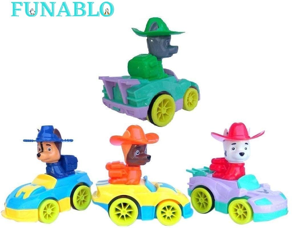 funablo Friction Pull Back paw Patrol Compatible Rescue Team Cartoon Vehicles car Toys-picture-10