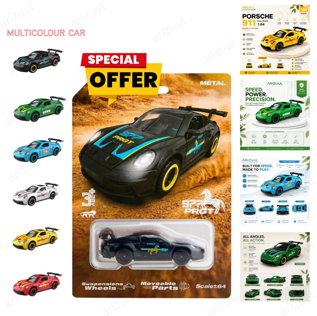 arizuul Porsche Detailed Alloy Racing Toy Collection-picture-31