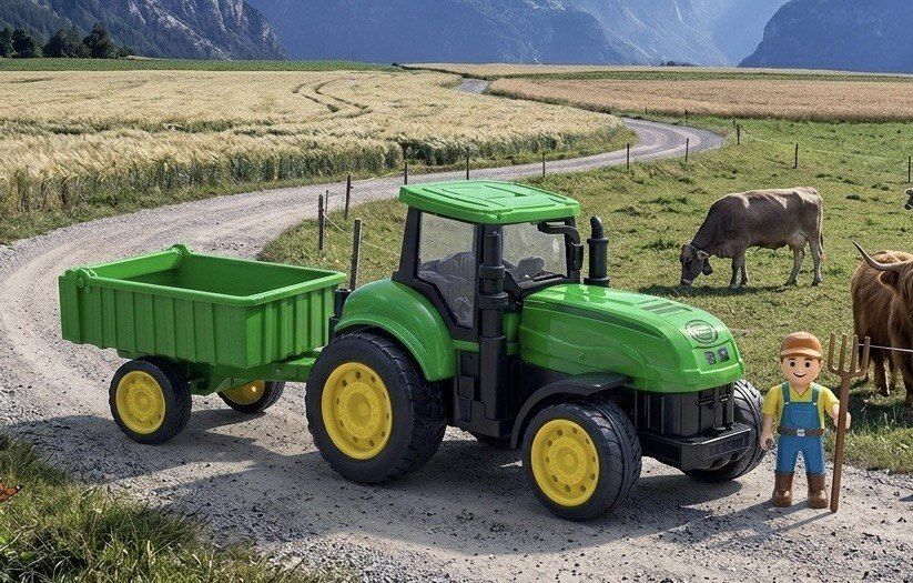 finevFarm Tractor Toy With Detachable Trolley - Agricultural Vehicle for Kids-image-27