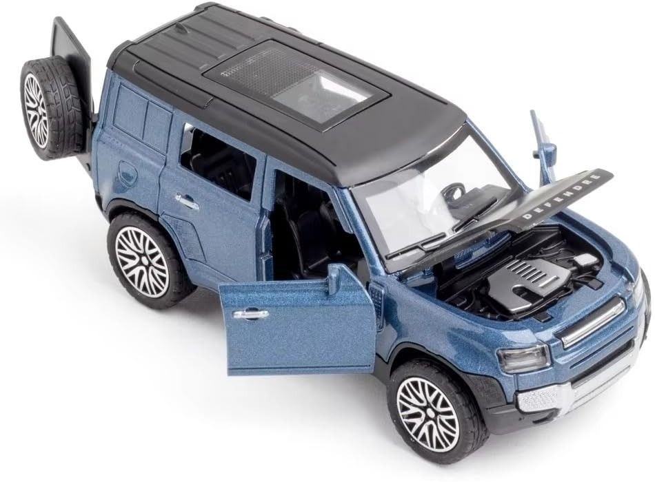 Land Rover Defender 1:36 Diecast Toy Car - Pull Back, Openable Doors & Bonnet-image-39