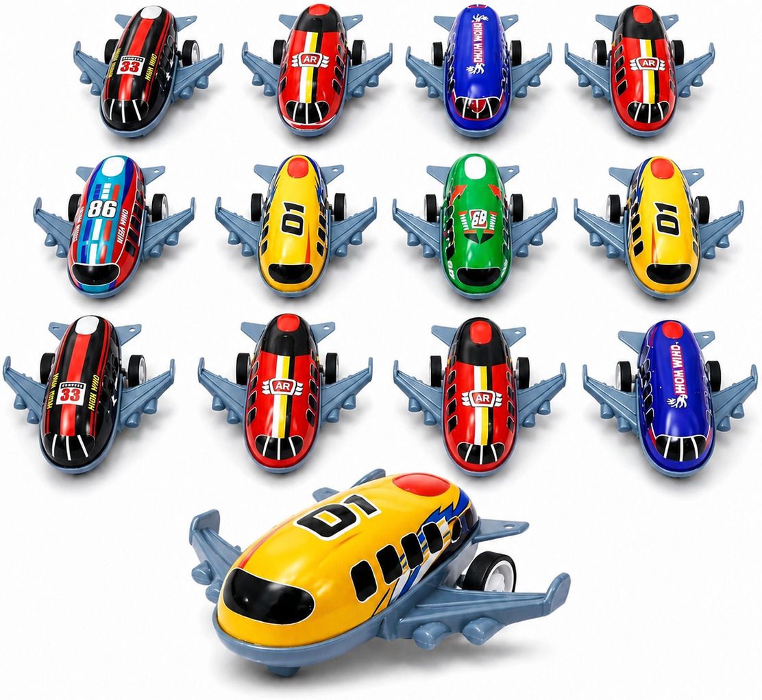 dmcart Mini Airplane Toy Set Pack of 3 Friction Plane For Kids-picture-27