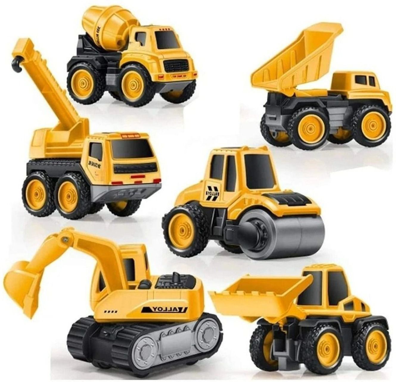 soviexa JCB Toy Loader-Set of 6 Vehicle Toy-SV65-picture-32
