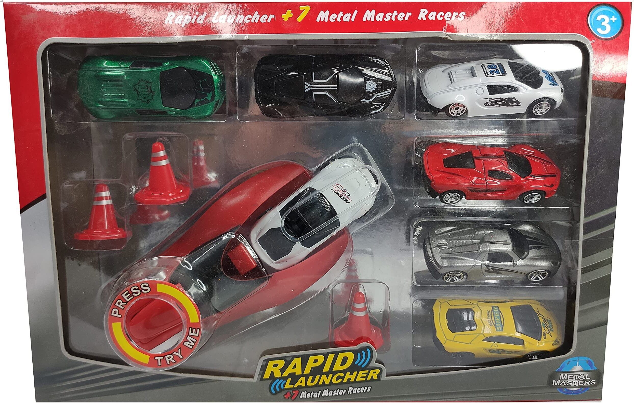vd toy's Kids Rapid car launcher with 7 metal master racer-picture-14