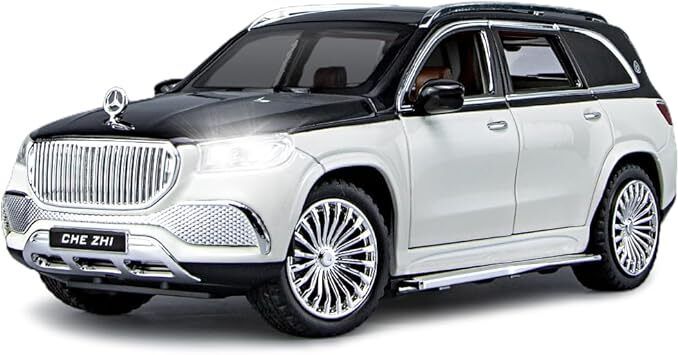 just craft 1:24 Mercedes Maybach GLS 600 SUV Metal light & sound Die cast Car Toy-picture-21