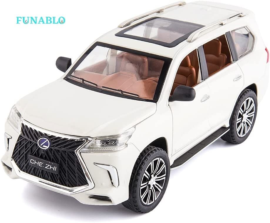 1/24 Lexus 570 Off-Road in Luxury SUV Model Car, Zinc Alloy Pull Back Toy car