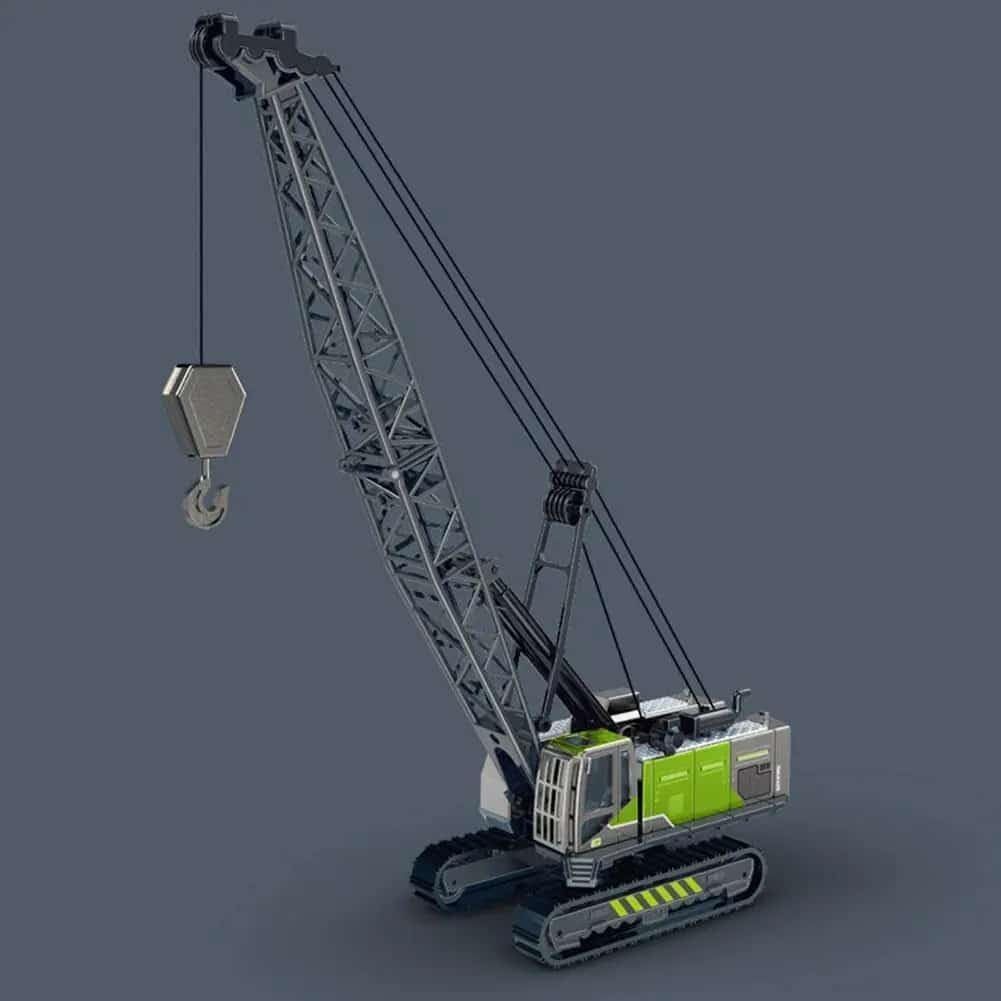 Green and Black Colors Alloy Head Diecasts ToyExcavator Crane Model toy