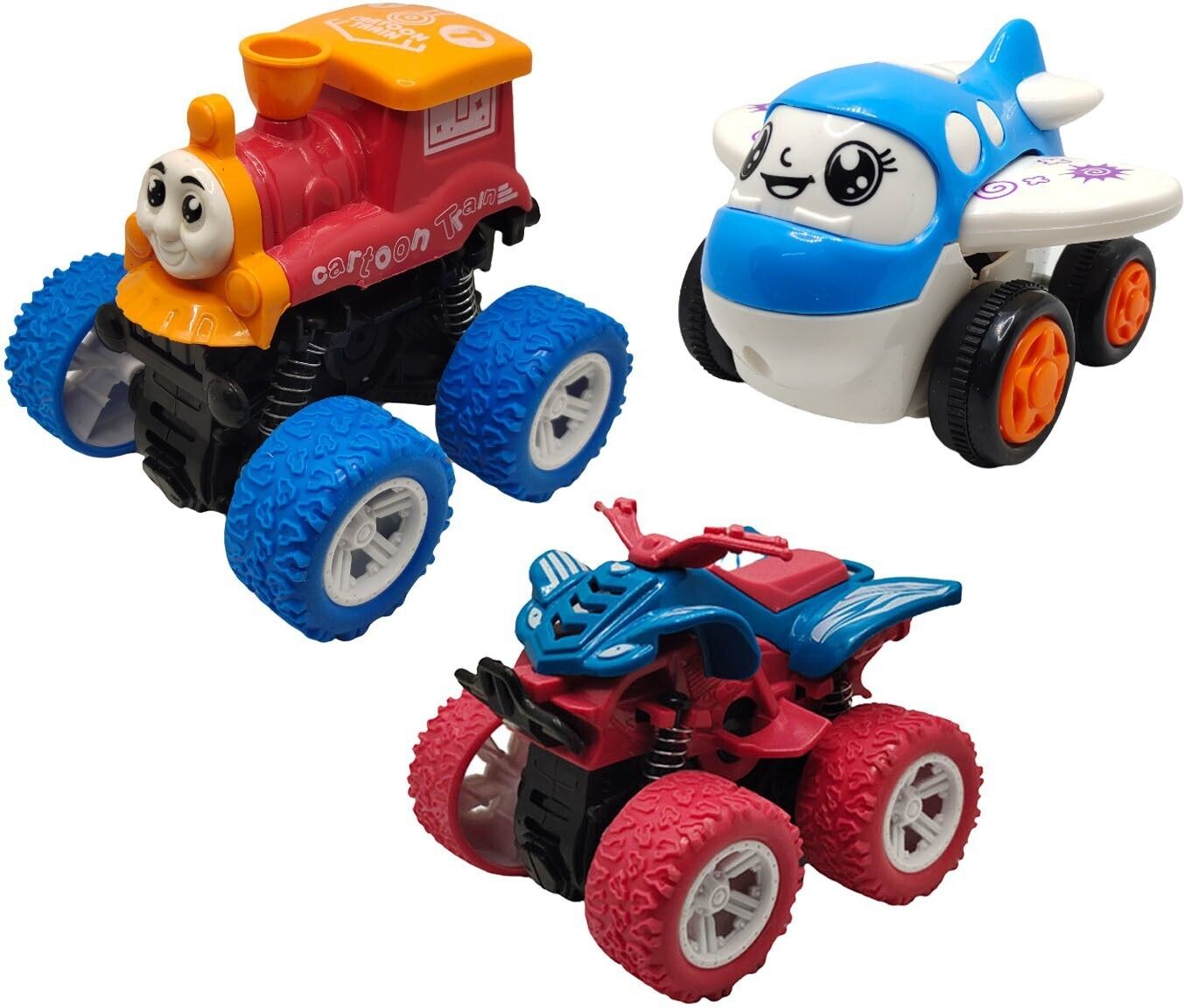 sve Unbreakable Four-Wheel Drive Friction Powered Diecast Toy Set-D180-picture-21