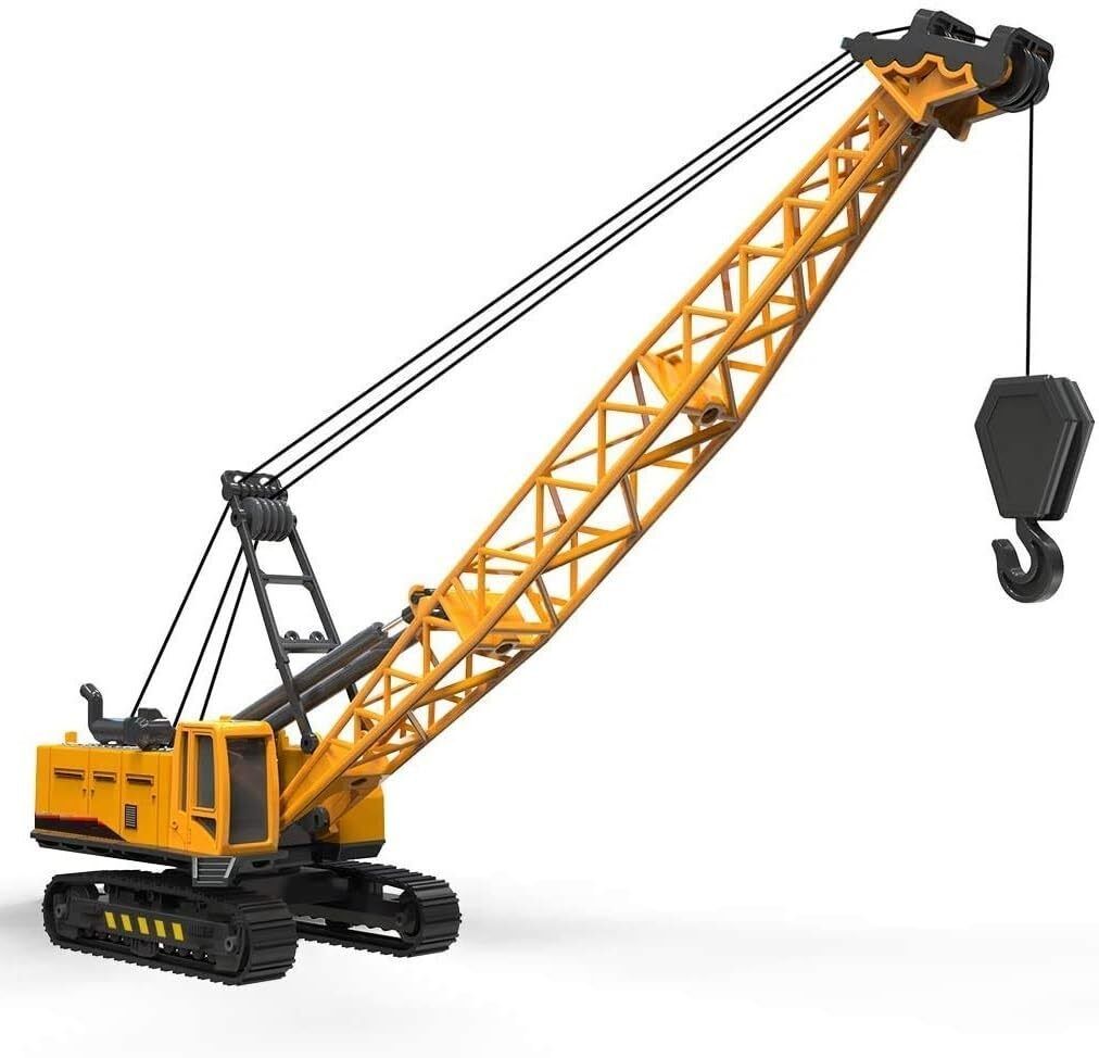 Construction Crane Toy with Alloy Body Rotating Cabin and Lifting Hook Vehicle-image-35