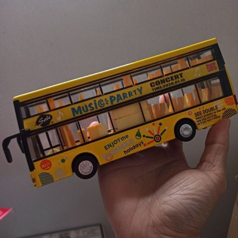 duvexa Die-cast Toy Bus For Kids Metal YL DX-picture-0