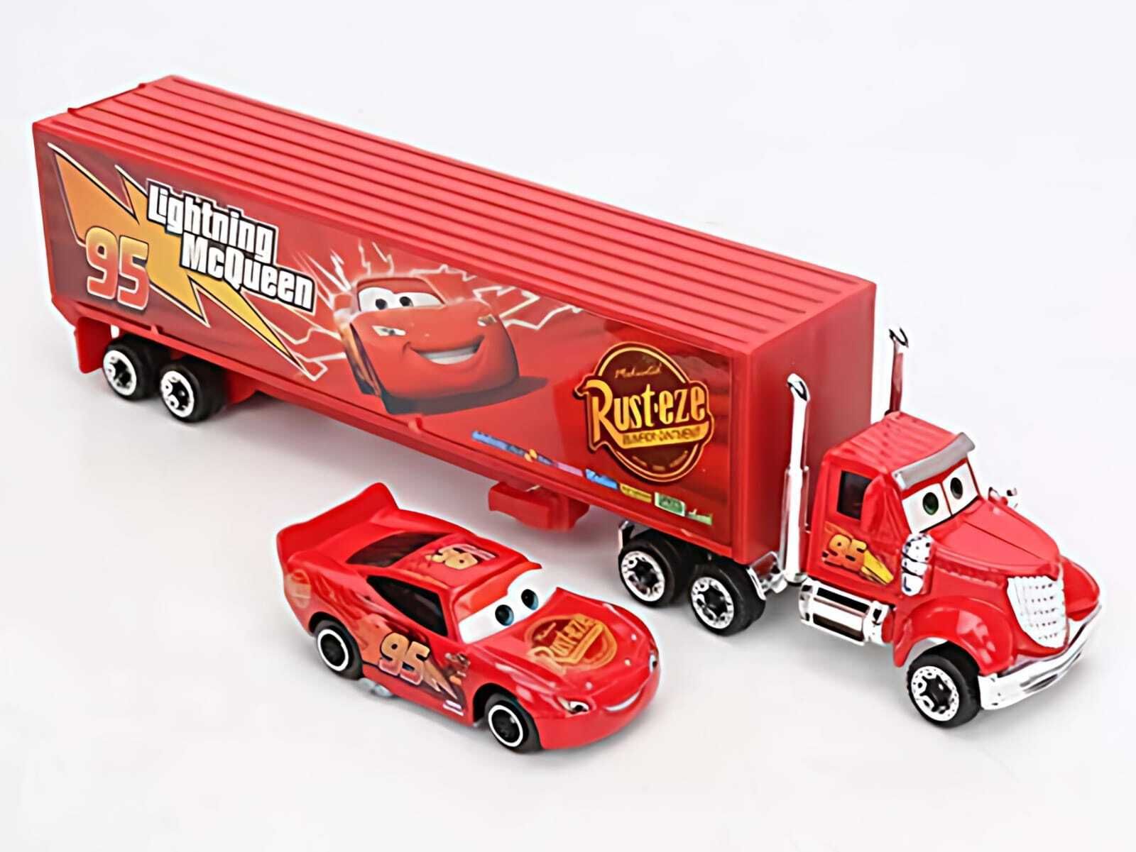 Cars Lightning McQueen Transporter Truck with Alloy Cars