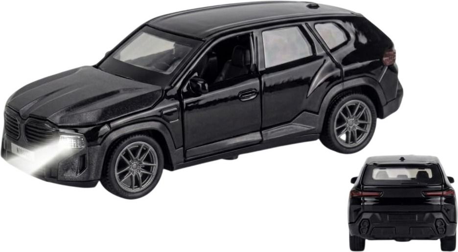BMW XM Metal Pull Back Die-cast Toy Car Openable Doors & Light Music-image-35