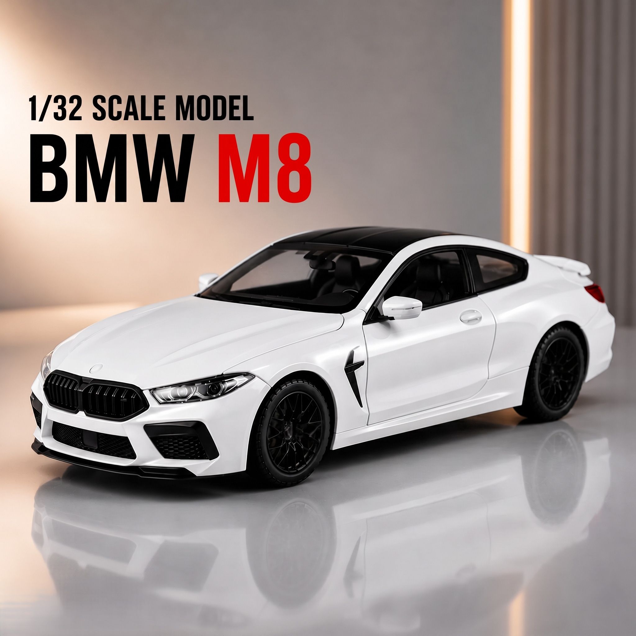 fraimingo BMW M8 Pull Back Car Toy with Sound Effects and Opening Features-picture-47