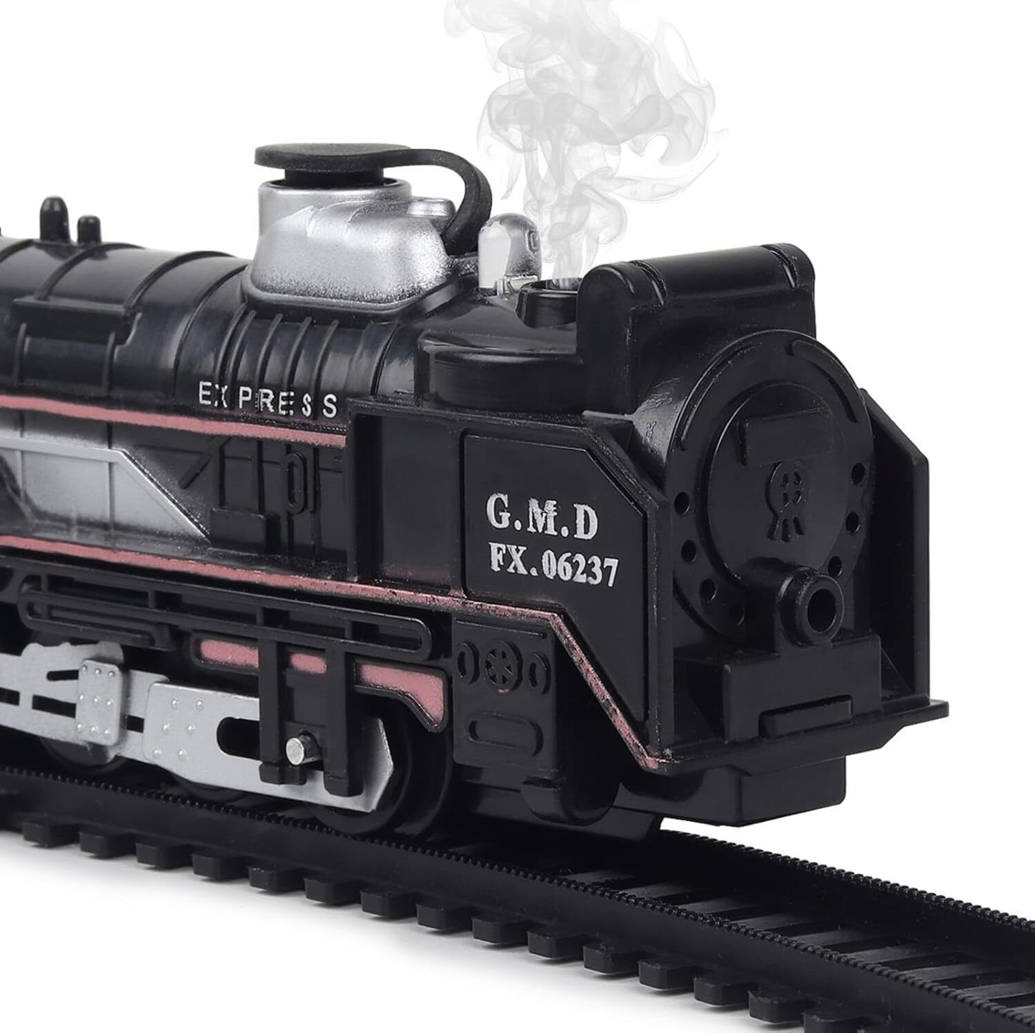 jasin and co Train Operated Super Toy with Track Set Emits Real Smoke Light Sound Battery-picture-23