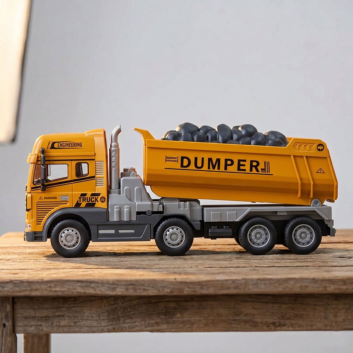 deuson ecom Truck Toy For Kids Light Sound Music Metal Head Construction Truck Toy-picture-15