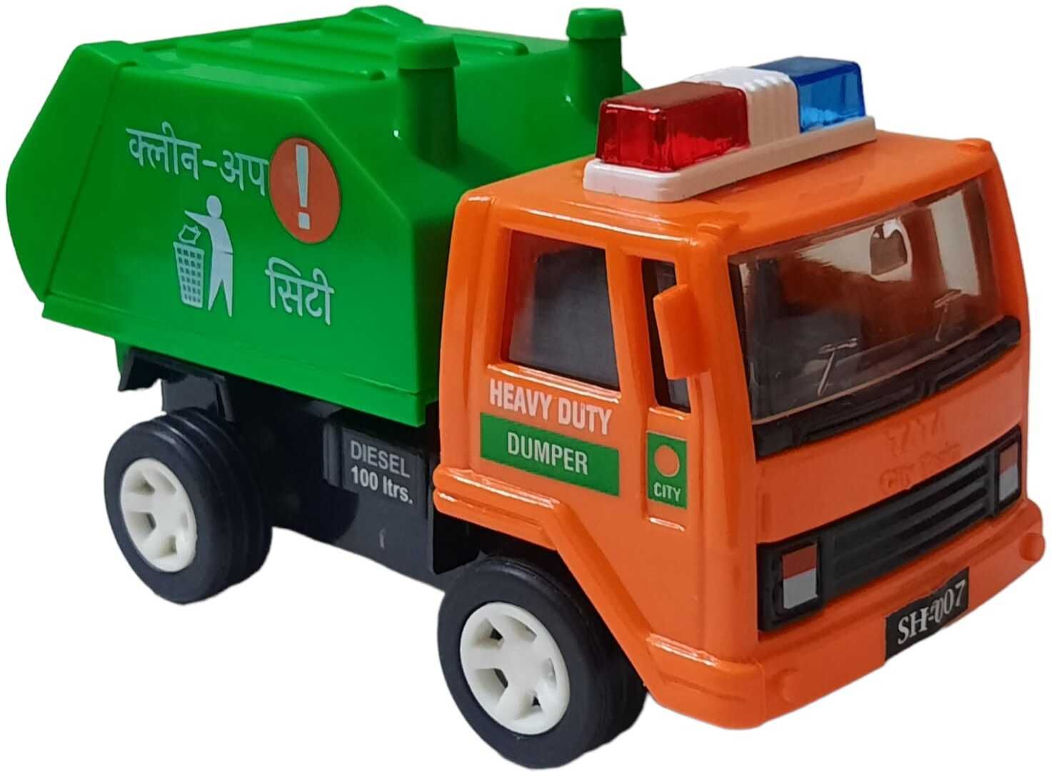 CLEAN UP CITY GARBAGE VEHICLE TOY WITH PULL BACK ACTION-image-25