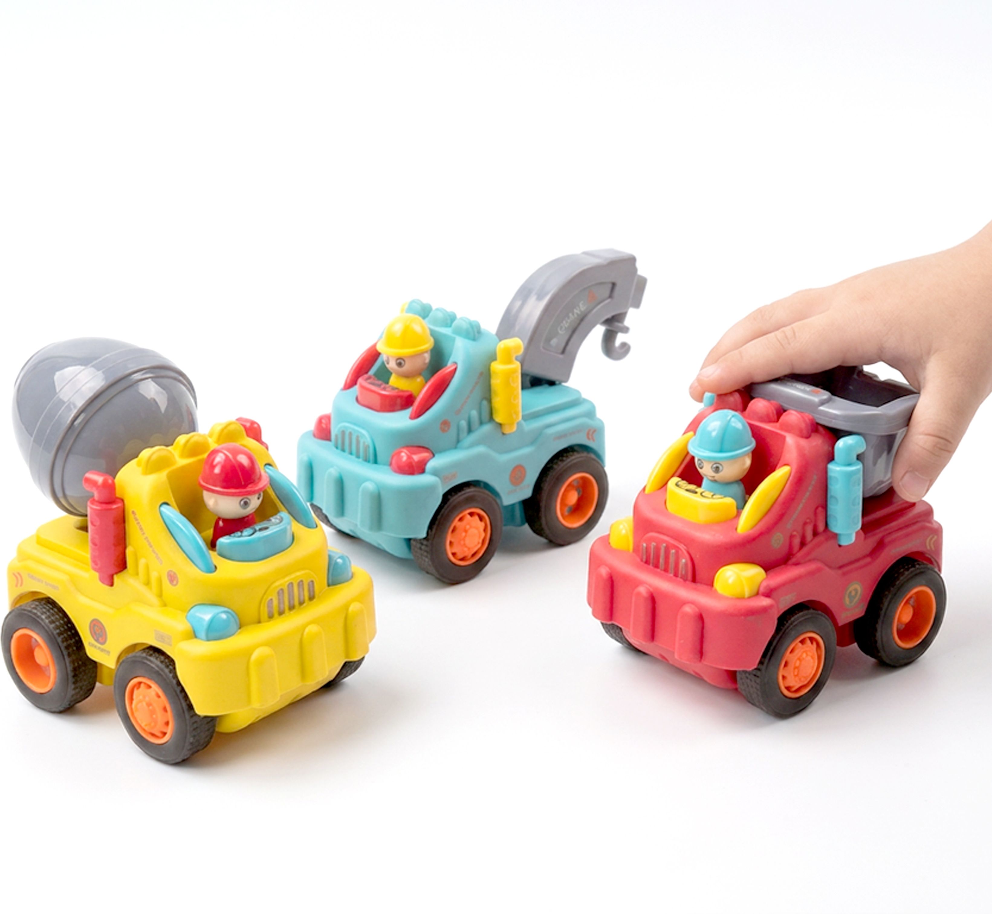 nvf Construction Vehicle Toy Set of 3 for Kids | Cement Mixer, Crane & Dump Truck-picture-26