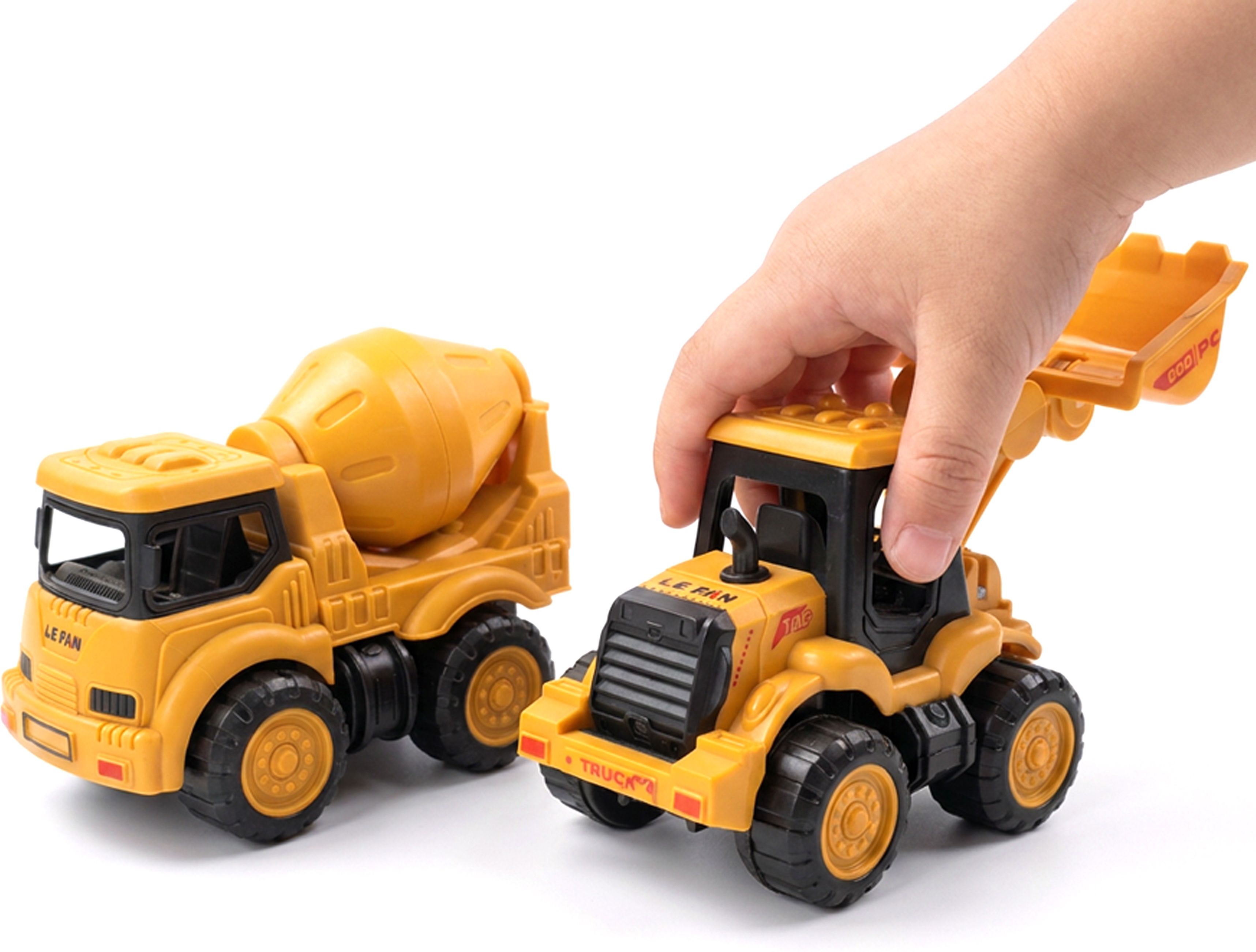 nvf 2-Piece Set Construction Vehicle Toy Set for Kids | Cement Mixer Truck & Loader-picture-21