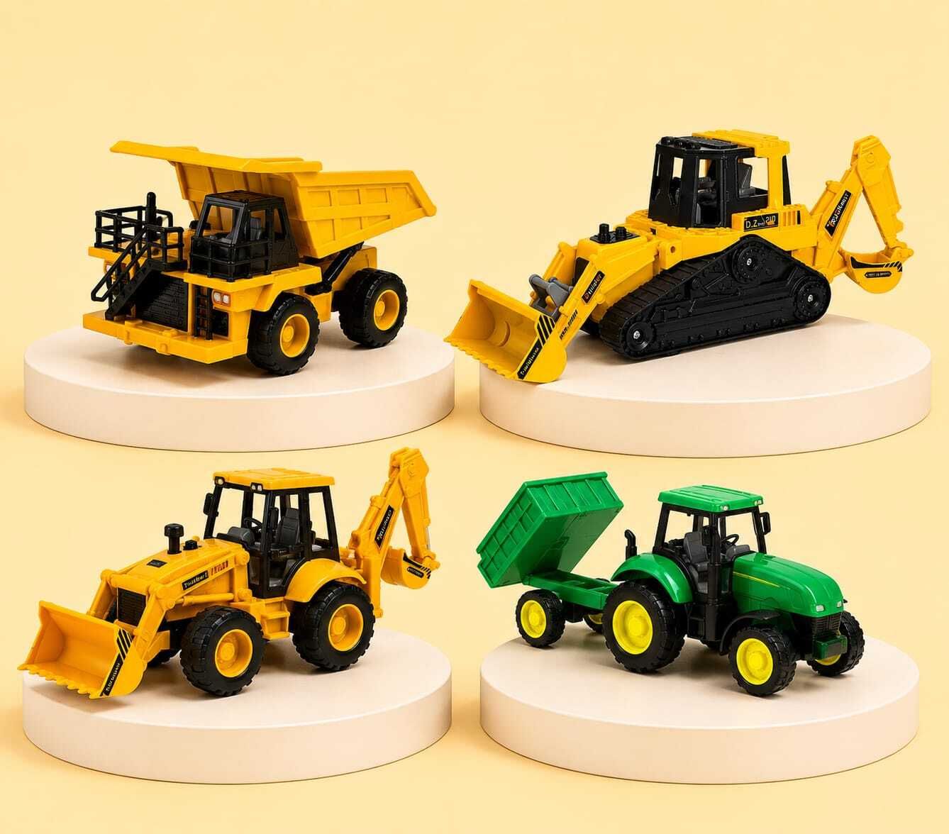 Construction Set Toys for Kids - JCB Toy, Tractor Bulldozer, Dumper, Chain JCB-image-24
