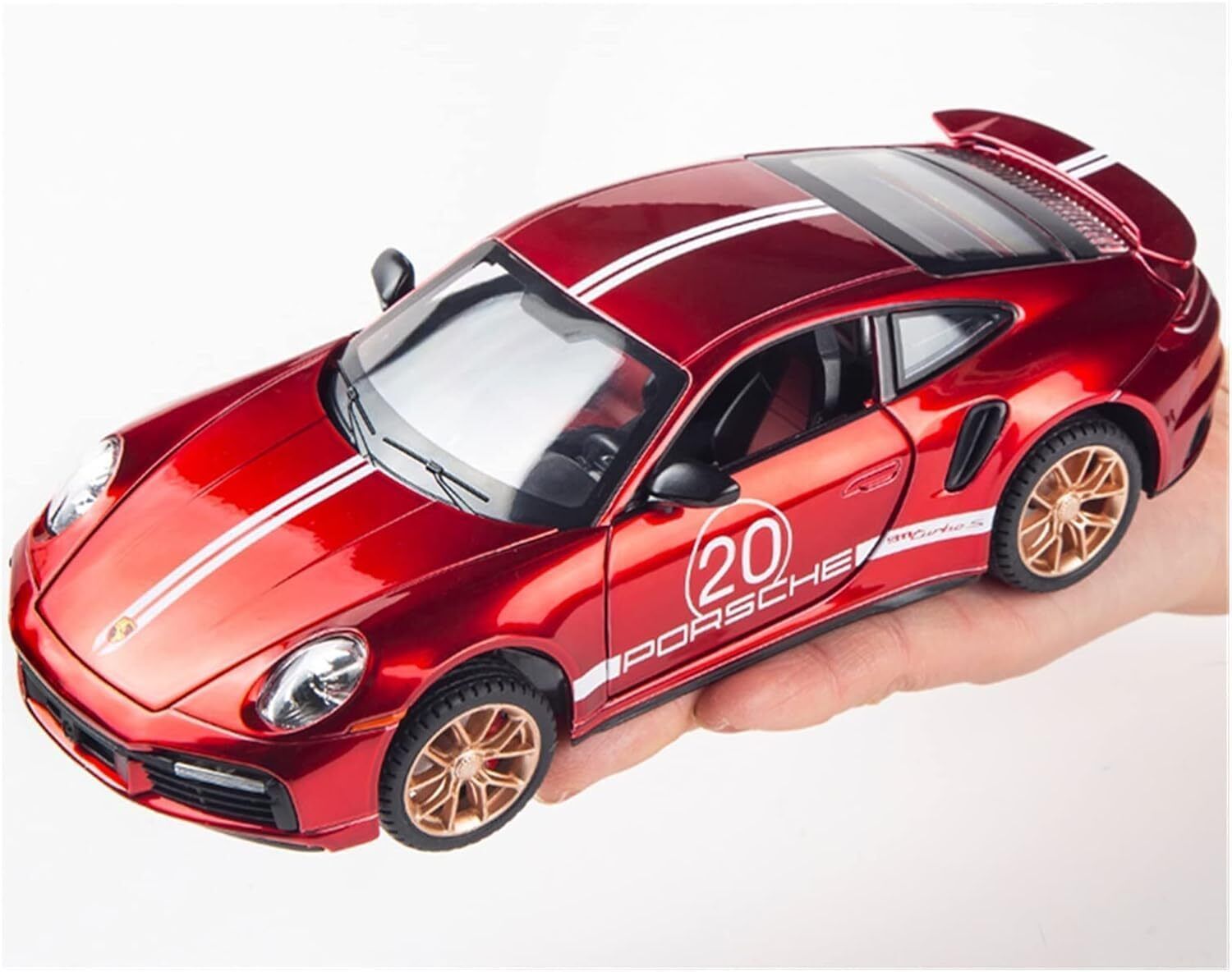 deoxy Porschy 911Turbo S Alloy Model Children's Sports car toy Collection Car Model-picture-18