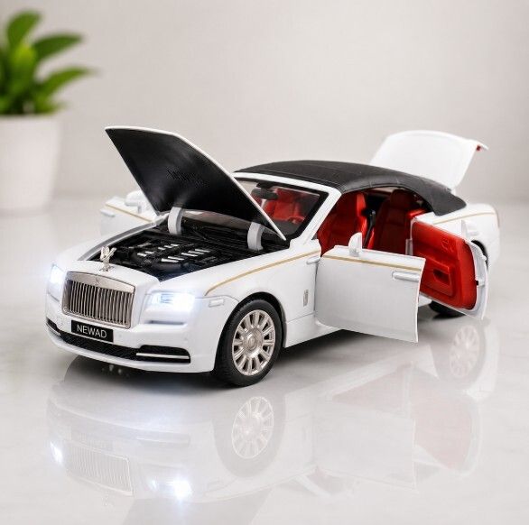 niyamat 1:32 Luxury Die Cast Convertible Car Model with Light Sound Pull Back Action-picture-14