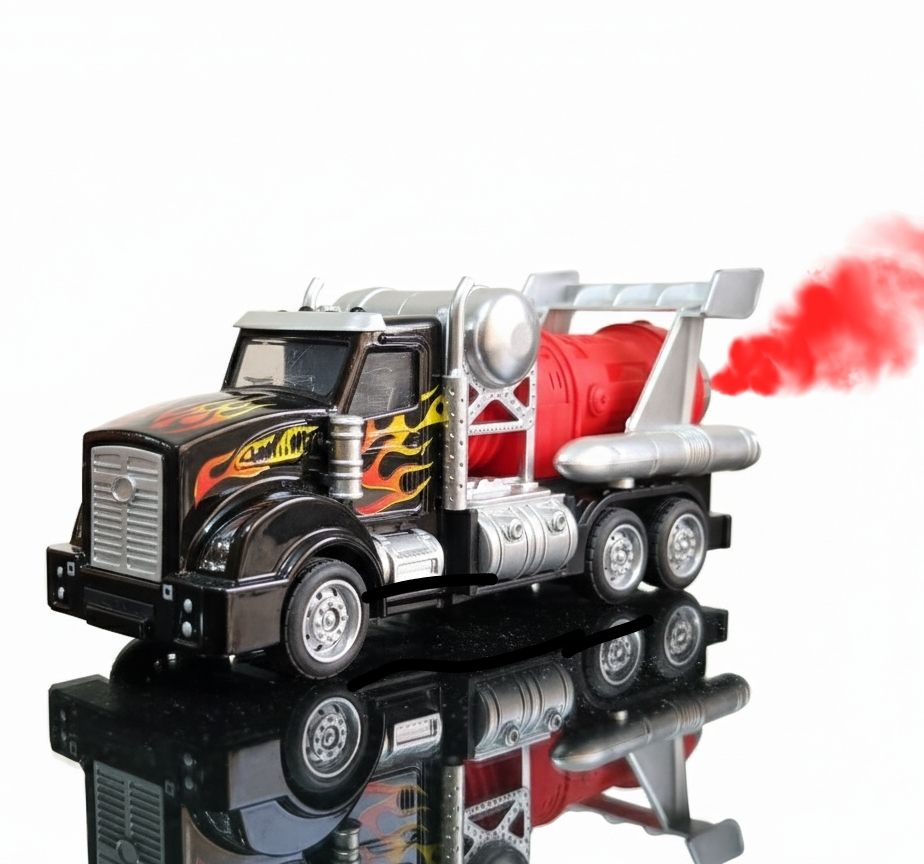 toybot Diecast Power Truck with Light, Sound & Smoke Feature Battery Operated Toy Truck-picture-16