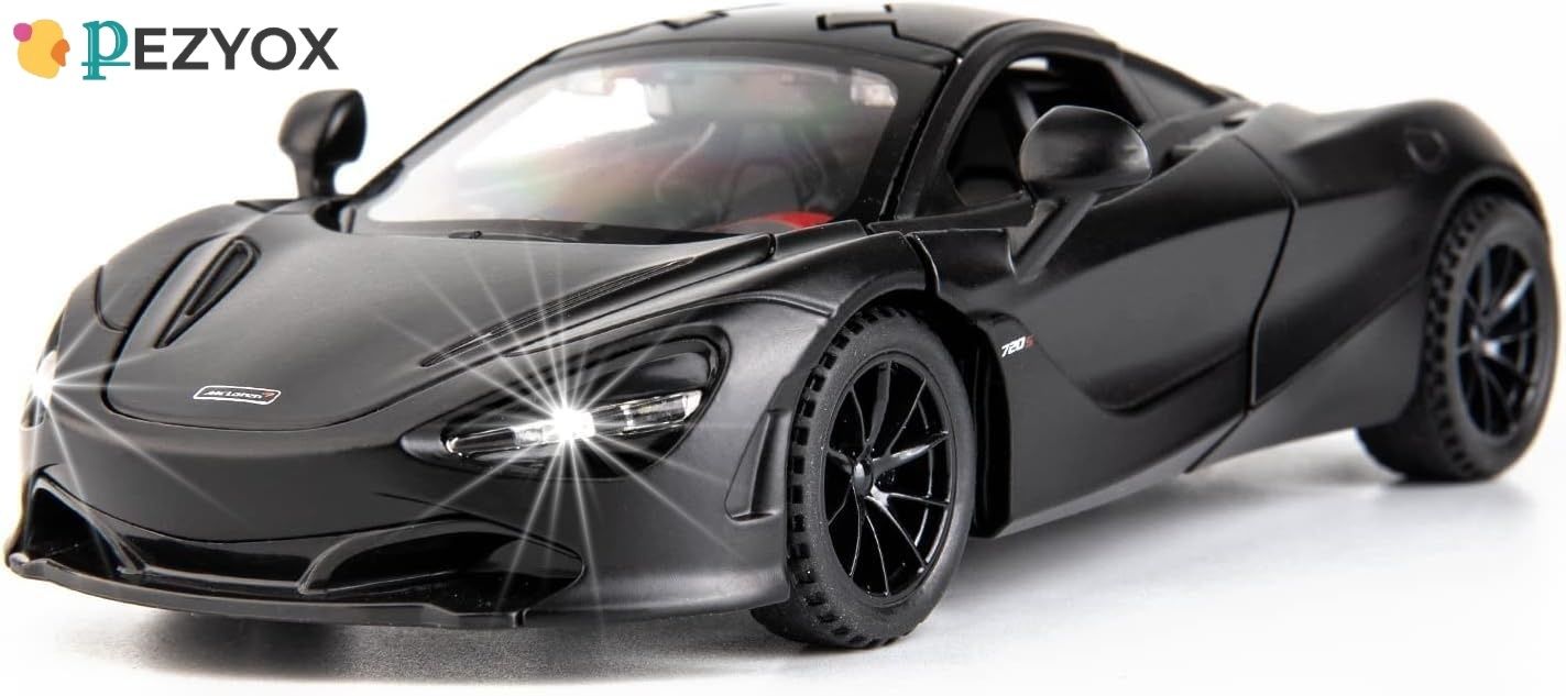 1:32 Scale McLaren 720S Sports Car Pull Back toy car with Light & Music for kids-image-20