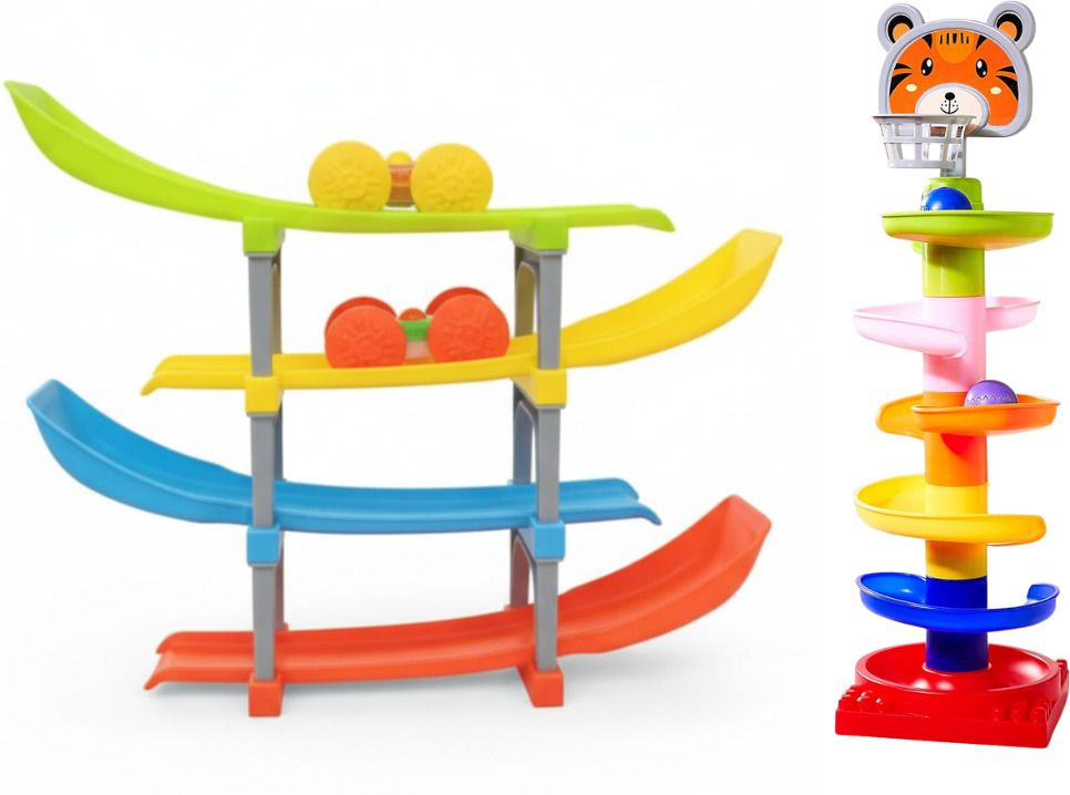 styleluxe combo of stacking toy Roll ball tower and racer racing toy-picture-16