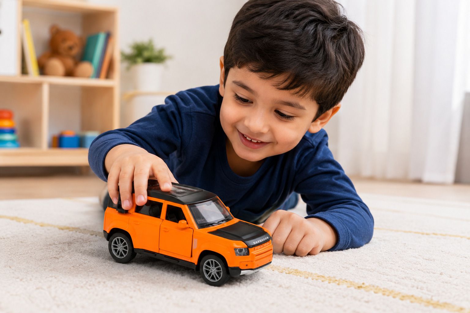 zentro mart defender ToyCar with Openable Doors Realistic Sound Powerful Pullback Mechanism-picture-21