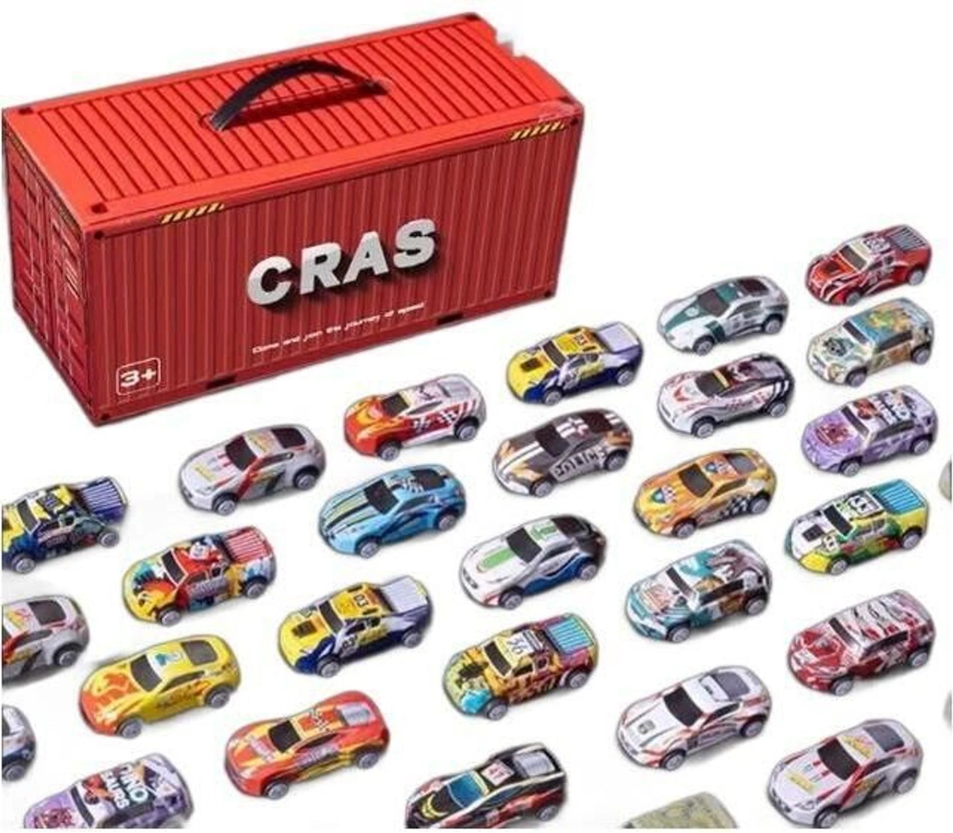 seboncare 48 Pack Racing Car Set - 4-Tier Organizer Case & Built-in Play Mat - SC7-picture-22