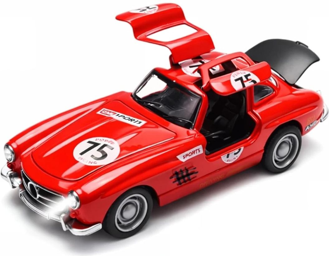rpt Premium Classic Vintage Die Cast Metal Car Toy 1:32 Scale, Light & Sound-picture-15