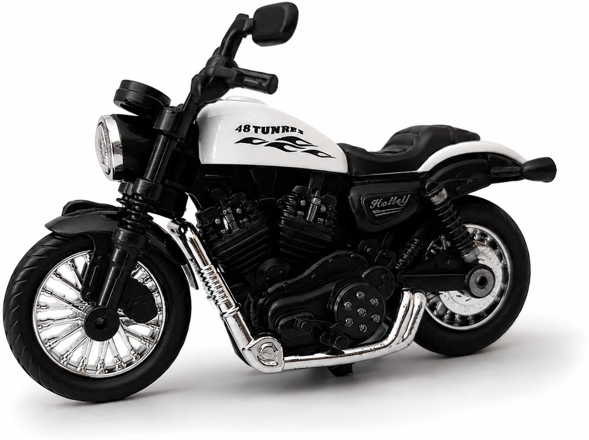 papami TUNRES 48 Halley Die Cast Metal Motorcycle Toy Bike for Kids Miniature Model-picture-23