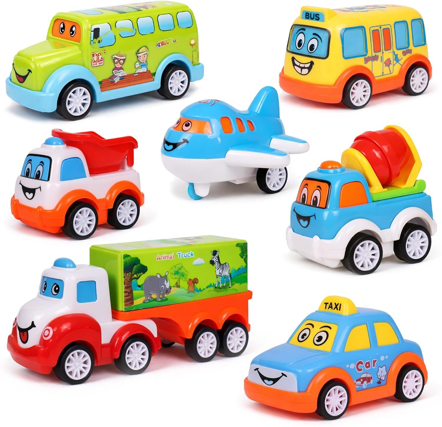 BabyGo 6-Piece Pull Back Toy Vehicle Gift Set Kids-image-22