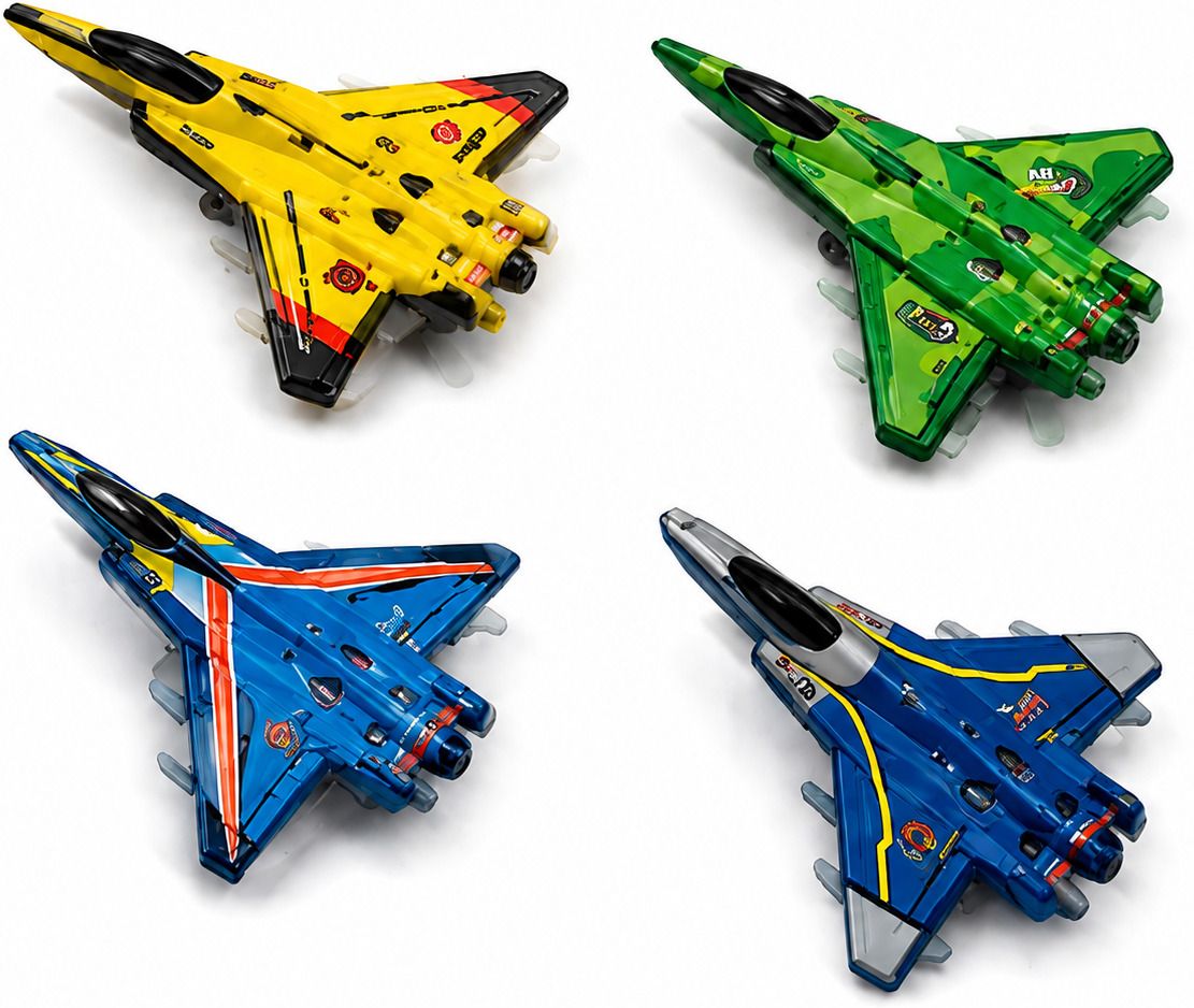 Pull Back Airplane Toy Set of 4 | Pull Back & Go Action |-image-36