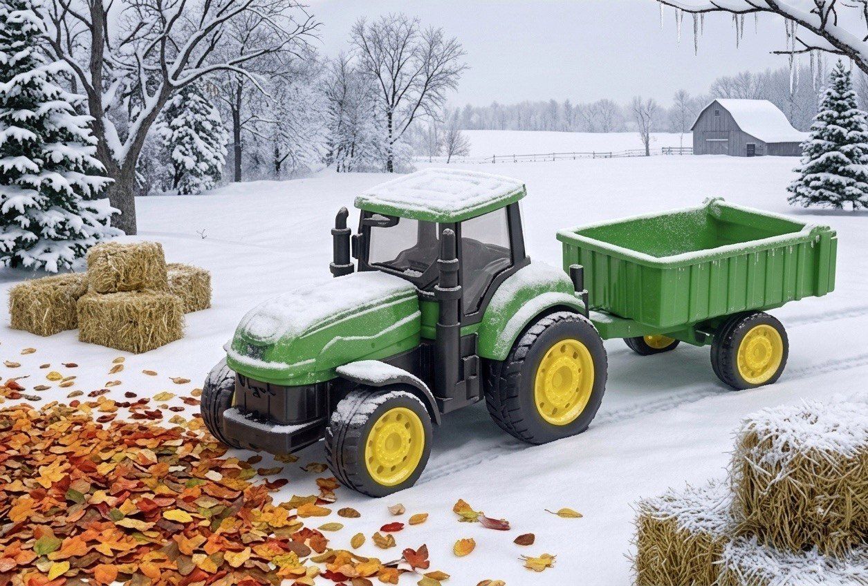 zuuluzrs Supperb Green Farm Tractor Toy With Detachable Trolley for Kids-picture-44