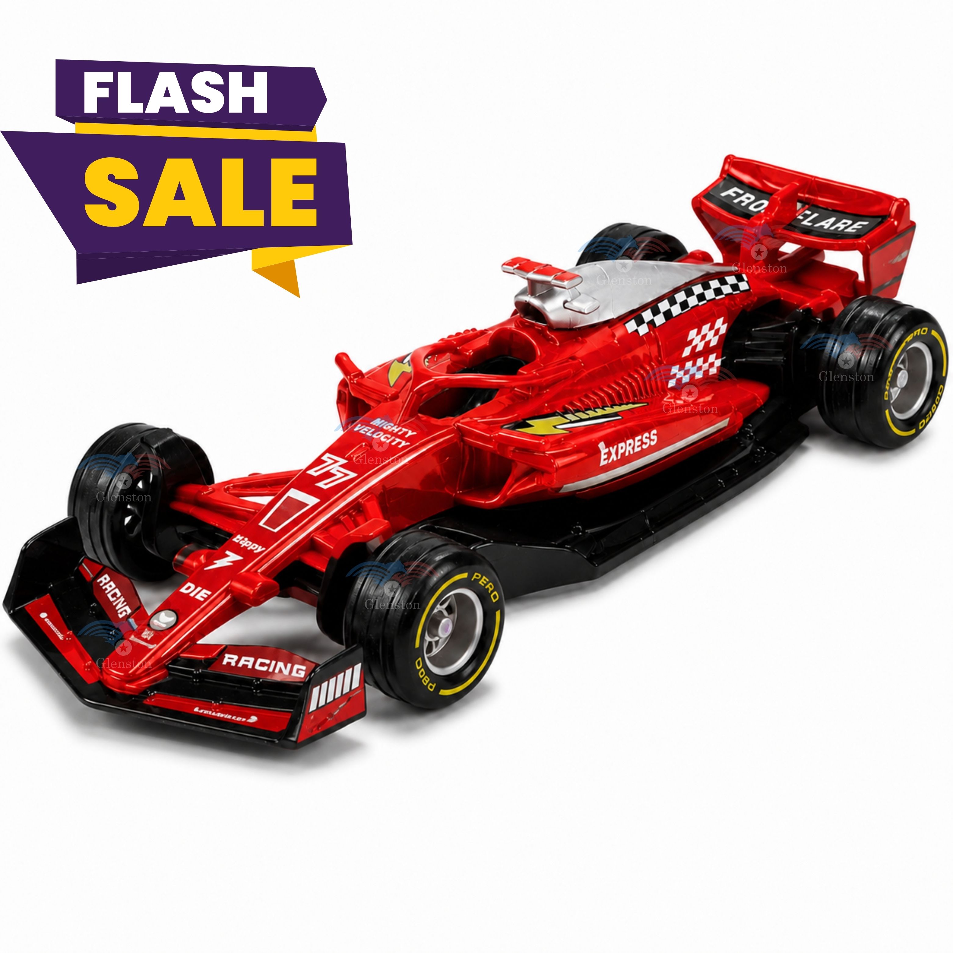 glenston Formula 1 Premium Die-Cast Metal Racing Toy Car for Kids, Display and Collection-picture-26