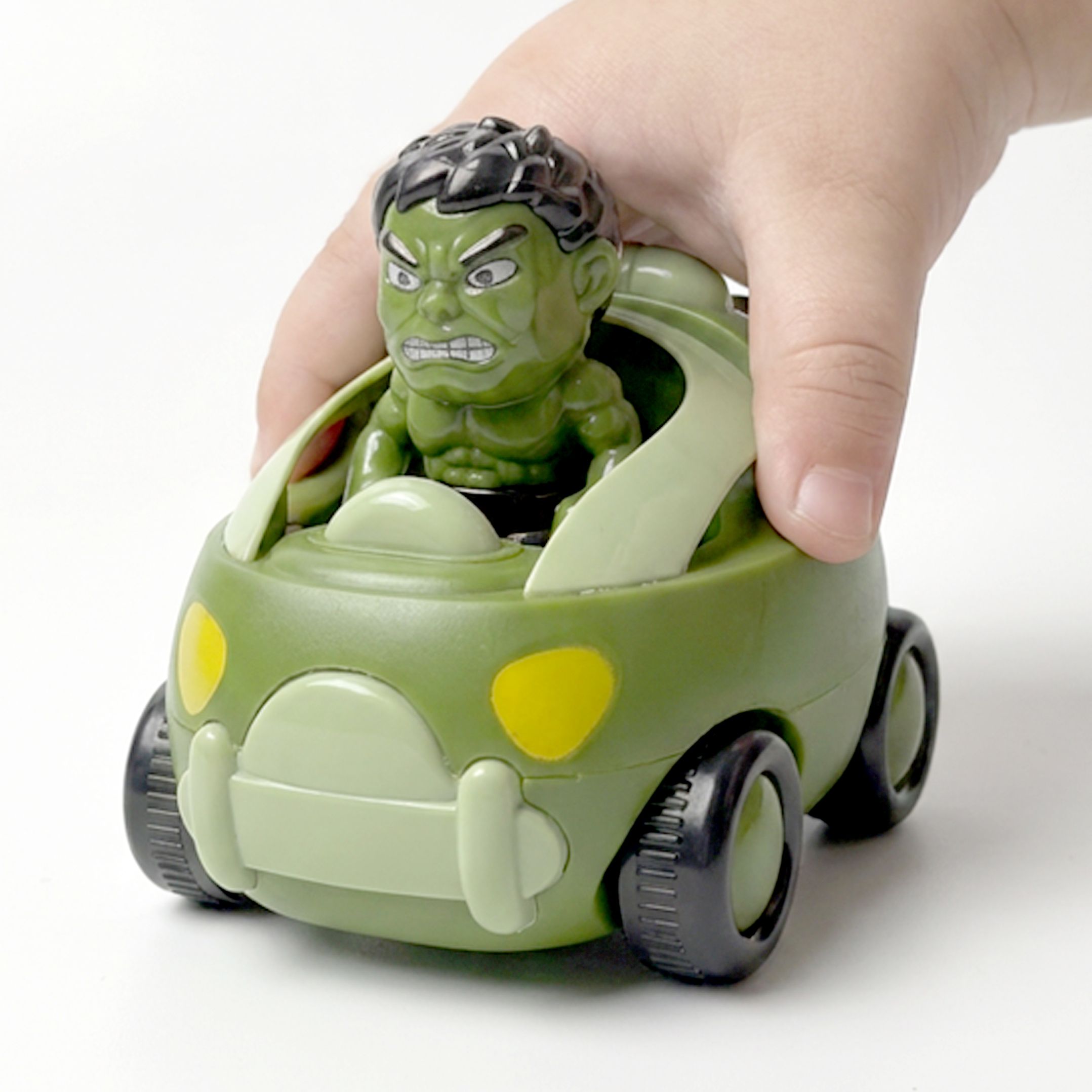 Superhero Action Car Toy with Hero Figure | Push & Go Friction Powered Vehicle-image-31
