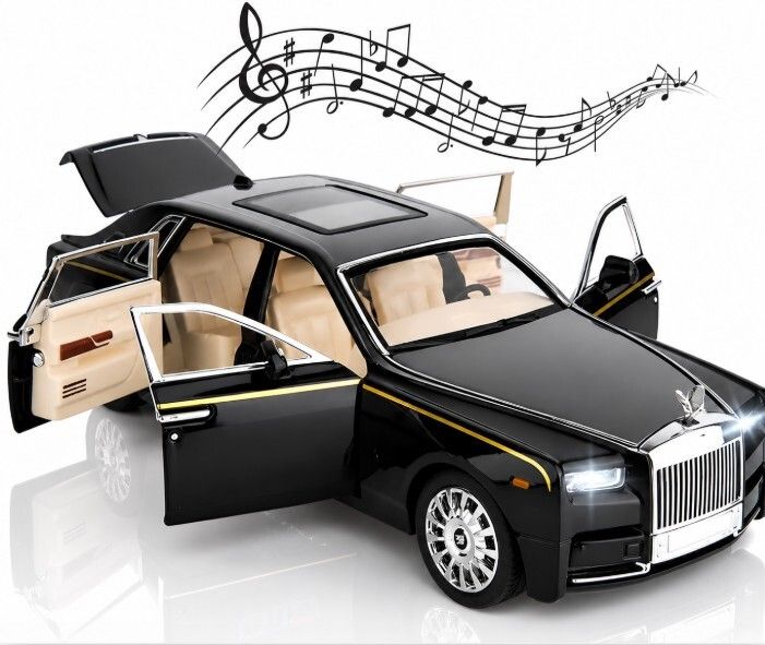niyamat 1:24 Die Cast Luxury Sedan Car with Light Sound Pull Back Opening Doors Toy-picture-17