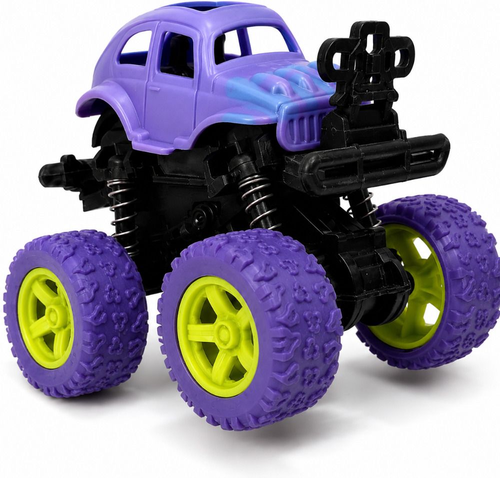 unikan Purple Monster Truck Toy Car with Big Tyres & Shock Absorber Action-picture-31