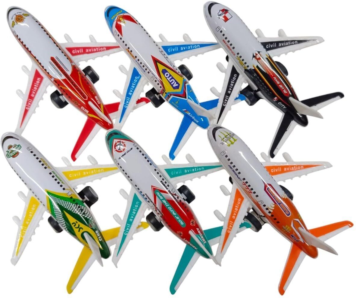 kitmeer Airplane Set for Kids Friction Powered Airplane Model Set Toys-picture-34