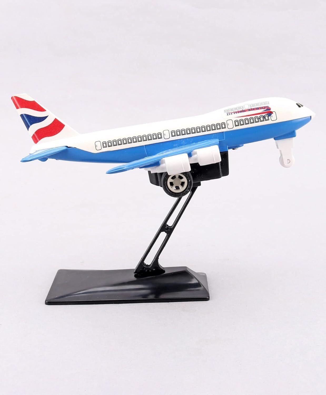 Jumbo 747 Airplane Pullback Spring Action Toy Gift for Kids NO Sharp Edge-image-8