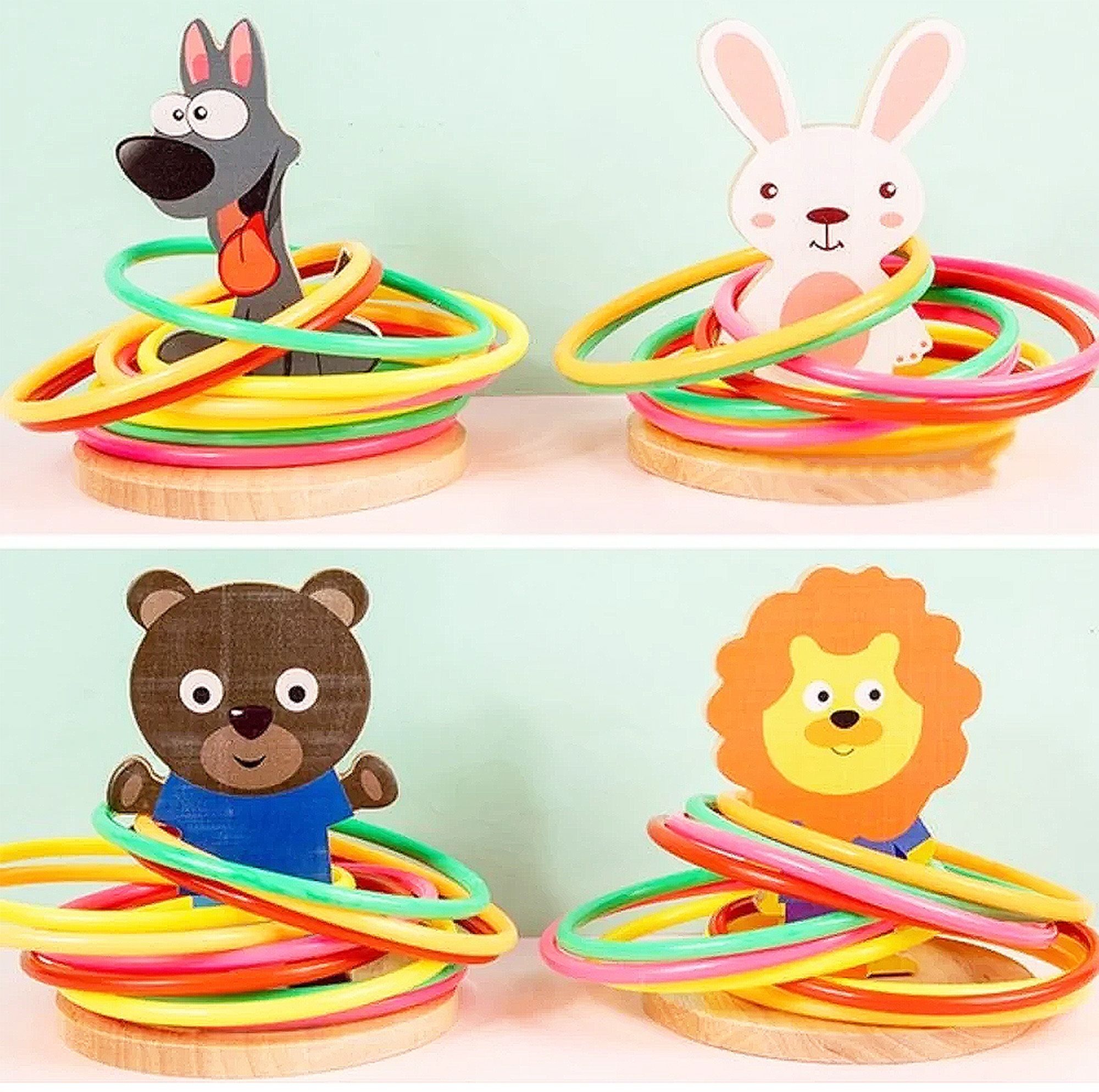 Baby Animal Ferrule - Focus aim and Throw The Rings Inside The Loop.