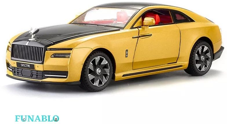 funablo 1:24 Rolz Roice Spectre Luxury Car Toy Model Collectible with Sound and Lights-picture-38