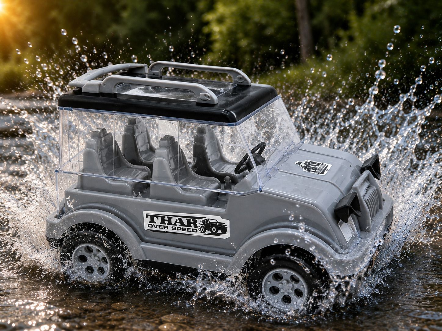 SUV Jeep toys with heavy strong plastic materail-image-46