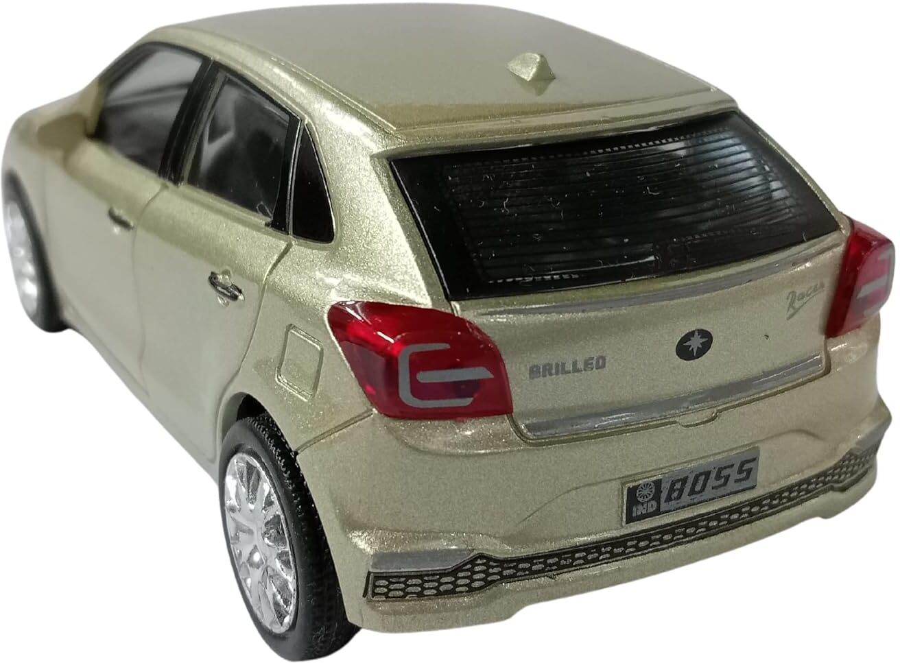 Baleno car Toy for Kids, Pullback Action, openable Doors,Gold-image-12