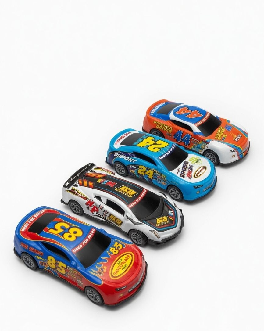 aerokhel Mini Racing Car Toys for Boys – Pull Back Action Metal Cars (Set of 4)-picture-36