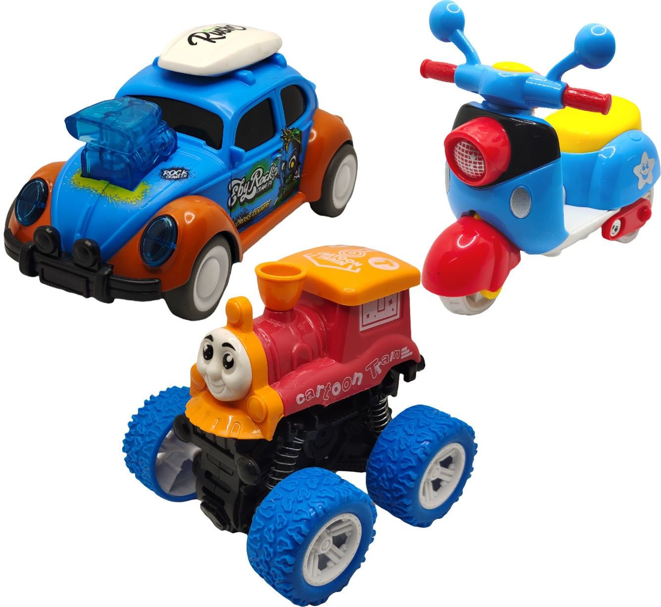 vaniha Unbreakable Four-Wheel Drive Friction Powered Diecast Toy Set-F126-picture-16