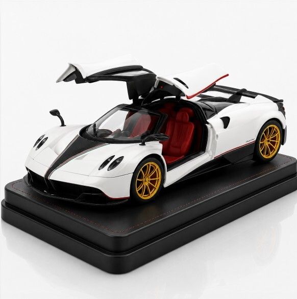 niyamat Premium Die Cast Hyper Sports Car White 1:24 Scale with Gullwing Doors-picture-24